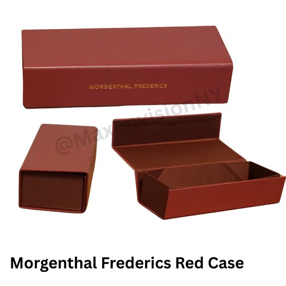 New Morgenthal Frederics eyeglasses Red foldable case - Picture 1 of 4